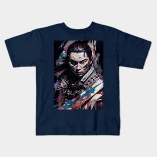 Gothic Samurai - Oil Paint Kids T-Shirt